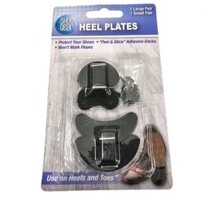 🪼$6🪼NEW SHOE GEAR Heel Plates Black 2-Pack for Men Women Unisex